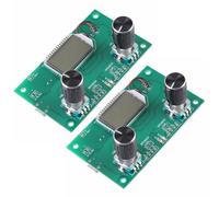 Lot de 2 modules récepteurs radio FM 87-108 MHz, carte de réception stéréo à modulation de fréquence avec écran LCD numérique 3-5 V DSP PLL