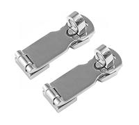 Lot de 2 moraillons de porte de qualité marine de 7,6 cm, loquet de sécurité pivotant en acier inoxydable, moraillon de porte robuste avec verrou tournant