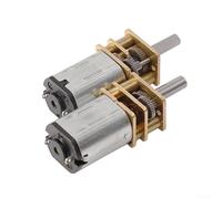 Lot de 2 moteurs à engrenages réducteurs GA12N20 DC 12 V pour robotique et systèmes mécaniques (1000 tr/min)