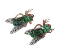 Lot de 2 mouches à truite, leurres réalistes imitation insectes, pour eau douce et aventures de pêche en eau douce (5-1 L)