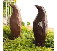 LOT DE 2 Moulage chocolat de Pâques GUSTIN LE PINGOUIN 2x80g - chocolat de Pâques - Fabrication 100 % artisanale et Française - chocolat lapin poule cloche poussin oeuf