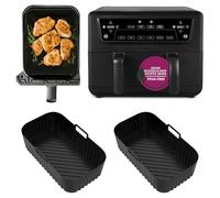 Lot de 2 Moule Silicone pour Cuisinart XXL 10.4L, Revêtement en Silicone Moule Accessoires pour Cuisinart Air Fryer 2 Compartiments, Moule Air Fryer Convient aux lave-vaisselle