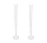Lot de 2 moules à bougies pour bougies faites à la main, design conique et à double extrémité, idéal pour les amateurs de fabrication de bougies, moules à bougies, 2 pièces coniques