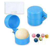 Lot de 2 moules à cake pop avec 100 bâtonnets - Imprimés en 3D - Pour cake pops, dessert DIY - Pour la maison, un mariage et une fête d'anniversaire
