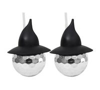 Lot de 2 moules à chapeau de sorcier Tasses plaquées électroplaquées pratiques argentées 20 oz Boissons magiciennes pour les fêtes et l'utilisation quotidienne
