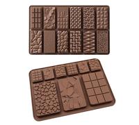 Lot De 2 Moules À Chocolat Géométriques, Moules À Biscuits En Forme De Cubes De Sucre, Moules En Silicone Antiadhésifs, Moules De Cuisson Diy, Adaptés À La Fabrication De Gelée, Chocolat