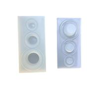 Lot de 2 moules à crème glacée en silicone de qualité alimentaire pour bijoux en résine et œuvres d'art faciles à libérer