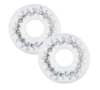 Lot de 2 moules à gâteau décoratifs en silicone en forme de framboise pour la pâtisserie et les travaux manuels, décorations de gâteaux créatives (blanc)