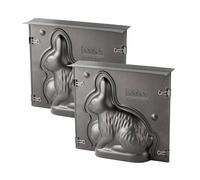 Lot de 2 moules à gâteaux 3D - ZENKER - Forme de lapin de Pâques - 600 ml