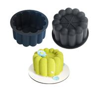 Lot de 2 moules à gâteaux en silicone en forme de pétales de fleurs - Ustensile de cuisine en forme de pétale