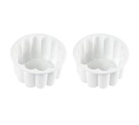 Lot de 2 moules à gâteaux en silicone en forme de pétales de fleurs - Ustensile de cuisine en forme de pétale