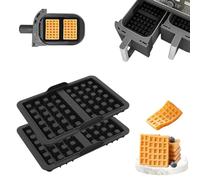Lot de 2 moules à gaufres en silicone pour Ninja AF300EU, AF400EU, AF451EU, SL400EU, accessoires pour friteuse à air, accessoires pour gaufres belges