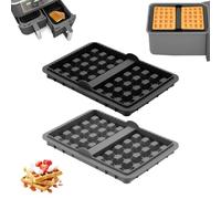Lot de 2 moules à gaufres en silicone pour Ninja AF300EU, AF400EU, AF451EU, SL400EU, accessoires pour friteuse à air, accessoires pour gaufres belges,moule air fryer