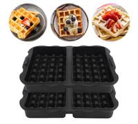 Lot de 2 moules à gaufres pour Ninja - Accessoire friteuse à air en silicone réutilisable, compatible avec Ninja AF400EU, AF451EU, SL400EU, AF500DE - Moule à gaufres pour friteuse sans huile