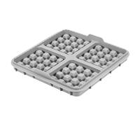 Lot de 2 moules à gaufres réutilisables en silicone, revêtement antiadhésif pour gaufre, insert résistant à la chaleur pour la maison et la boulangerie