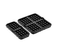 Lot de 2 moules à gaufres réutilisables en silicone, revêtement antiadhésif pour gaufre, insert résistant à la chaleur pour la maison et la boulangerie