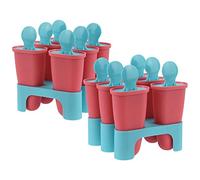 Lot de 2 moules à glace réutilisables + support 2 x 6 pièces