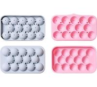 lot de 2 moules à glaçons ronds, moule à glaçons pour congélateur, mini-moule à glaçons circulaire, fabrication de 1,1 pouces x 28 pièces de moule à glaçons sphérique pour refroidir les cocktails, le