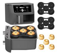 Lot de 2 moules à kouglof en silicone compatibles avec Ninja AF400EU, AF451EU, AF500DE et SL400EU Accessoires de friteuse à air chaud réutilisables
