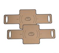 Lot de 2 moules à pain en silicone anti-adhésif pour cocotte, outil de transfert de pâte épaisse (gris)