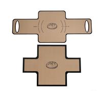 Lot de 2 moules à pain en silicone antiadhésifs pour la cuisson, conçus pour aider à transférer la pâte facilement et protéger les poêles (noir)