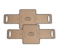 Lot de 2 moules à pain sans silicone pour une cuisson facile et un nettoyage rapide (Noir)