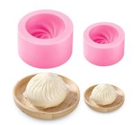 Lot de 2 moules à raviolis réutilisables de qualité alimentaire | Outil de fabrication de boulettes pour emballage, cuisine, pâtisserie, cuisson à la vapeur, ébullition, fête