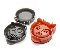 Lot de 2 moules à tarte à la main en forme de chouette avec animaux de dessin animé