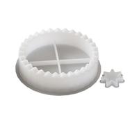 Lot de 2 moules de Noël réutilisables pour bougies chauffe-plat de Noël - Moules réutilisables à démoulage facile pour ciment et béton