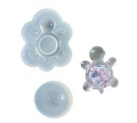 Lot de 2 moules décoratifs flexibles en silicone pour tortues - Convient pour les températures extrêmes et la décoration de la maison détaillée