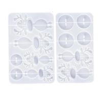 Lot de 2 moules en forme de cerf en résine Noël en silicone pour renne debout, ornement Noël pour la maison, noms lieux table, fêtes d'hiver - Moules en silicone