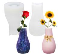 Lot de 2 moules en résine de silicone FineGood et époxy pour la fabrication de vases, la décoration d'intérieur