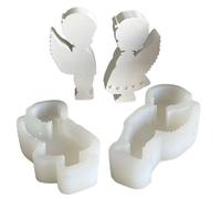 Lot de 2 moules en résine en forme de couple de nains pour la fabrication de savon, décorations de salle de bain, plâtres faits à la main