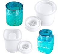 Lot de 2 moules en résine silicone avec couvercle