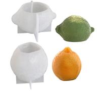 Lot de 2 moules en silicone 3D pour bougies, chocolat, savon, résine, loisirs créatifs