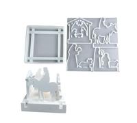 Lot de 2 moules en silicone anti-adhésif pour décoration de table - Moules décoratifs pour tout espace intérieur