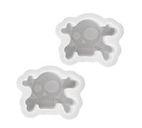 Lot de 2 moules en silicone en silicone citrouilles crâne chauve-souris pour résine époxy