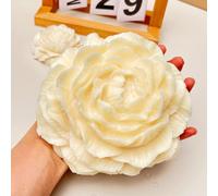 Lot de 2 moules en silicone pivoine de 8,9 cm et 15,2 cm, moule à bougie grande taille, savon, cire de soja, accessoire artisanal, moule en résine époxy pour décoration de fête, maison, mariage