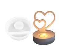 Lot de 2 moules en silicone pour bougies - Couple de baisers - Moule en