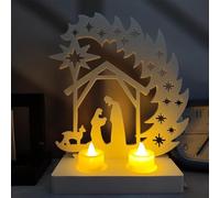 Lot De 2 Moules En Silicone Pour Crèche De Noël, Moules De Moulage En Époxy Réutilisables Pour Sculpture De Jésus En Crèche Noël Pour Bougie, Artisanat, Décoration