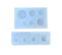 Lot de 2 moules en silicone pour crème glacée pour créations artistiques en résine époxy, qualité alimentaire, facile à démouler, outils d'artisanat faits à la main, moules en silicone pour