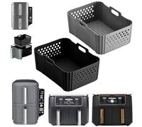 Lot de 2 moules en silicone pour friteuse à air chaud Ninja Foodi Max Dual Zone AF400EU, accessoires Ninja Airfryer 9,5 l 10,4 l, moule en silicone pour Ninja Double Stack XL SL400EUCP, liner en