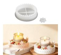 Lot de 2 moules en silicone pour le moulage - Calendrier de l'Avent - Pour le béton, le plâtre - Pour bricolage de bougies - Moule en résine époxy - Pour travaux manuels (K)