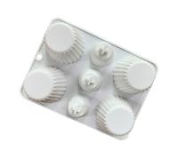 Lot de 2 moules en silicone pour loisirs créatifs, mousses, gâteaux, chocolats et fondants, moules à cupcakes et plaques de cuisson décoratifs