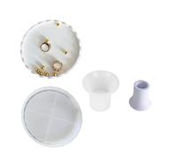 Lot de 2 moules en silicone pour plateaux ronds en dentelle, parfaits pour ajouter un charme personnalisé à votre projet d'artisanat et expérience culinaire