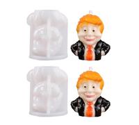 Lot de 2 moules en silicone pour portraits d'ornement - Fournitures artisanales