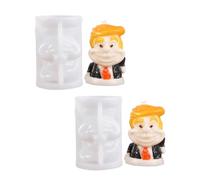 Lot de 2 moules en silicone pour portraits d'ornement - Fournitures artisanales
