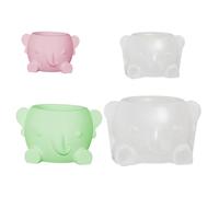 Lot de 2 moules en silicone pour pots de fleurs en forme d'éléphant - Pour plantes grasses - Pour la maison et le bureau