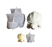 Lot de 2 moules en silicone robuste en forme de tortues pour décoration d'intérieur - Convient pour des températures extrêmes et un projet personnalisé