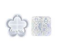 Lot de 2 moules en silicone robustes pour nichoir et support réutilisables pour les amateurs d'artisanat